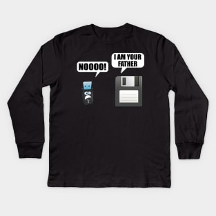 Floppy disk i am your father usb Kids Long Sleeve T-Shirt